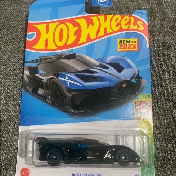 2023 Hot Wheels #213 HW Exotics Bugatti Bolide New Blue. - Picture 2 of 5